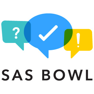 Only 45 minutes till #sascommunities trivia SAS Bowl X, SAS Viya, Cloud, Containers, and Kubernetes. Even info bit.ly/2SJdBkH 10 AM ET. Game URL si.sas.com/sasbowl