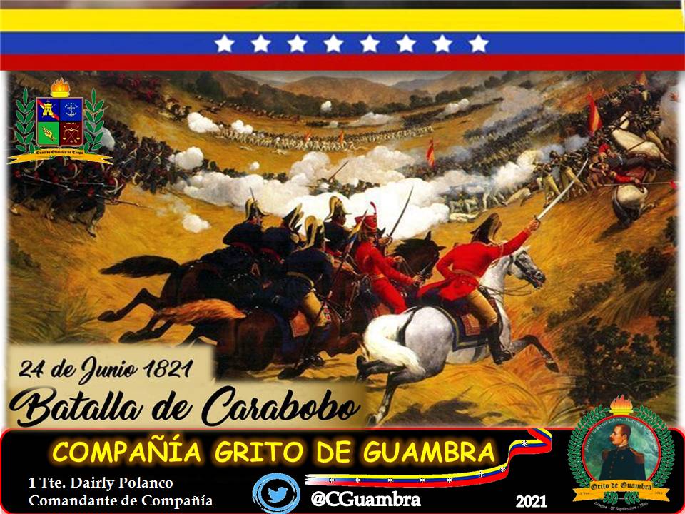 #EFEMÉRIDES #24Jun de 1821, Bicentenario de la Batalla de Carabobo: Un combate militar entre el Ejército Patriota contra las tropas realistas, que fue crucial para la gesta independentista emprendida por el Libertador. #Carabobo200AñosDeLibertad #FANB #ExcelenciaEducativaMilitar