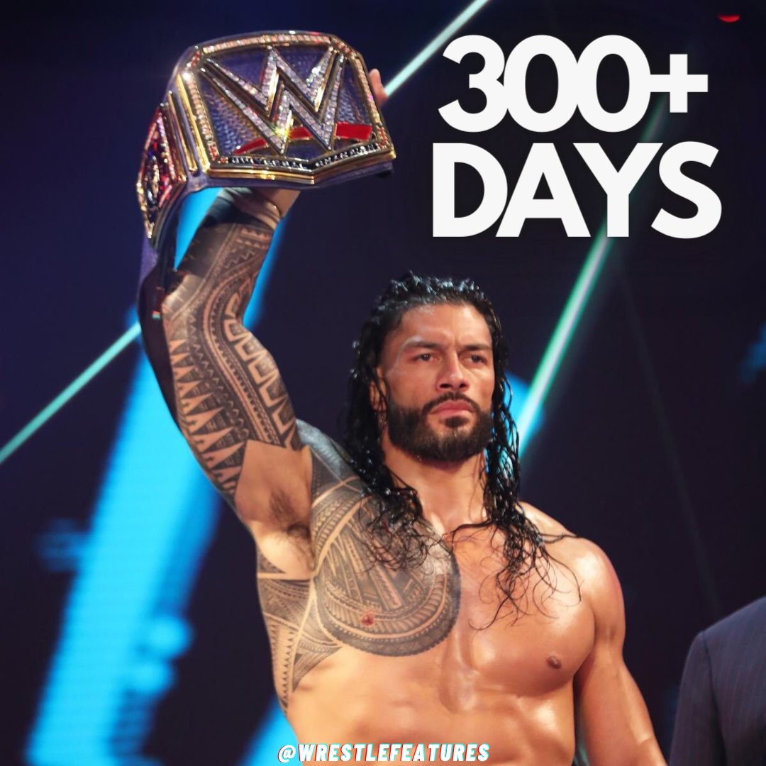 .<a href="/WWERomanReigns/">Roman Reigns</a> is about to hit 300 days as Universal Champion. 

In those 300 days - he's defended the title 11 times across TV/PPV.

Works out around one defence a month.

1-year reign seems likely. 

What a tremendous reign.