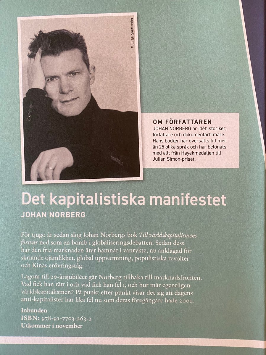 Nej, nu är det verkligen hög tid för någon att träda fram till den fria marknadens försvar. Så nu i november, 20 år efter Till världskapitalismens försvar, kommer äntligen uppföljaren.
