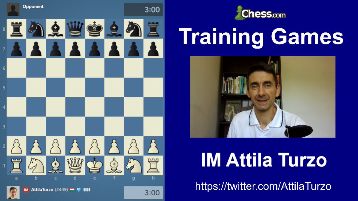AttilaTurzo's tweet photo. #GMBlitz #GMAnalysis #GMRapid
37 days streak. 1 hour daily Training Games and Analysis for the Chess Grandmaster(GM) title.
You can join at https://t.co/xIOV64PEfz
Thank you for the support!
#TeamTurzo https://t.co/ATunqiJPOf