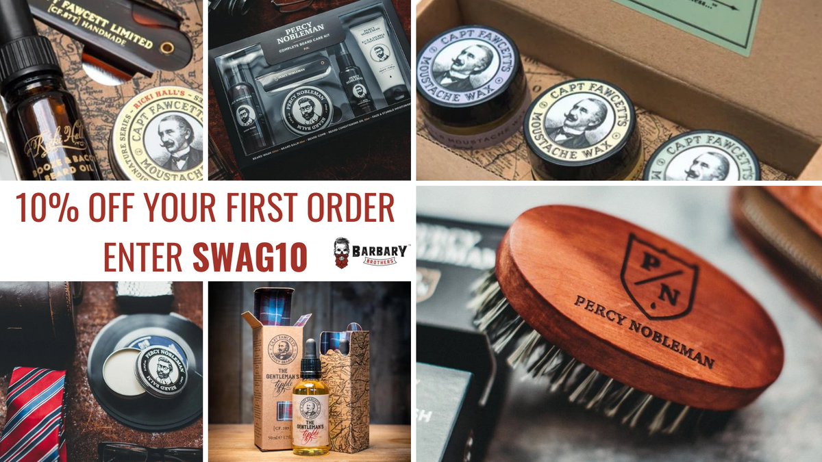 New to Barbary Brothers?
Get 10% of your first order with code SWAG10. 👍

Shop now🛒bit.ly/3xR9qCu

#Beard
#Moustache
#MaleGrooming