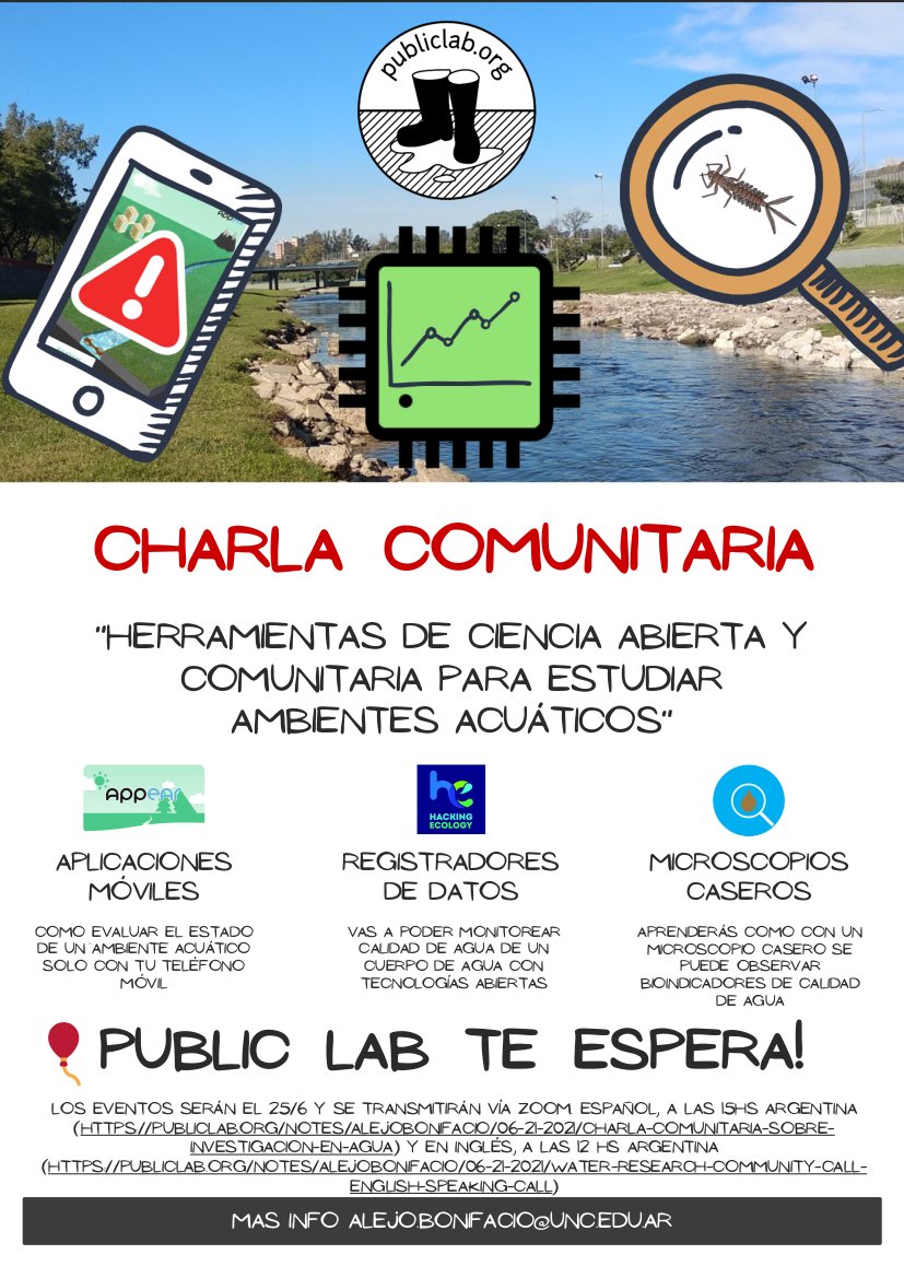 hackingecology's tweet image. Tomorrow, Saulo Jacques will talk about Nayad hardware and platforms for secure environmental data management.
Two sessions: in English (17h CET) and Spanish (20h CET). Details here: publiclab.org/notes/alejobon…
Thank you, @AlejoBonifacio and @PublicLab, for the invitation!