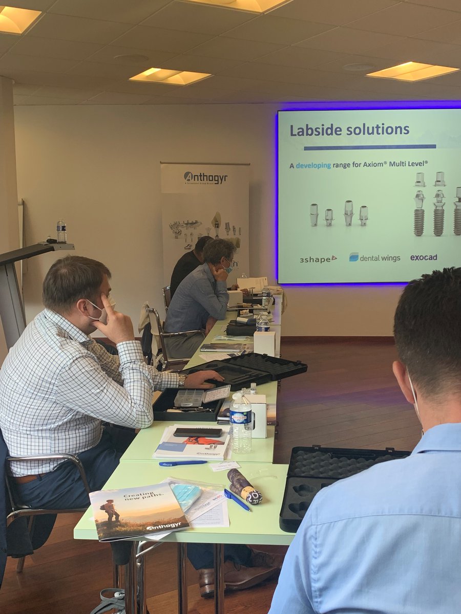 Anthogyr_France's tweet photo. News from the Anthogyr Campus!
We are pleased to welcome Poland, Hungary, Bulgaria and Italy for a 2-day seminar. Tomorrow, they will attend a lecture by Dr Egon Euwe “Zero Bone Loss Recipe with Axiom® implants” #implantology #TimeForEducation https://t.co/m2XZF7qOYF