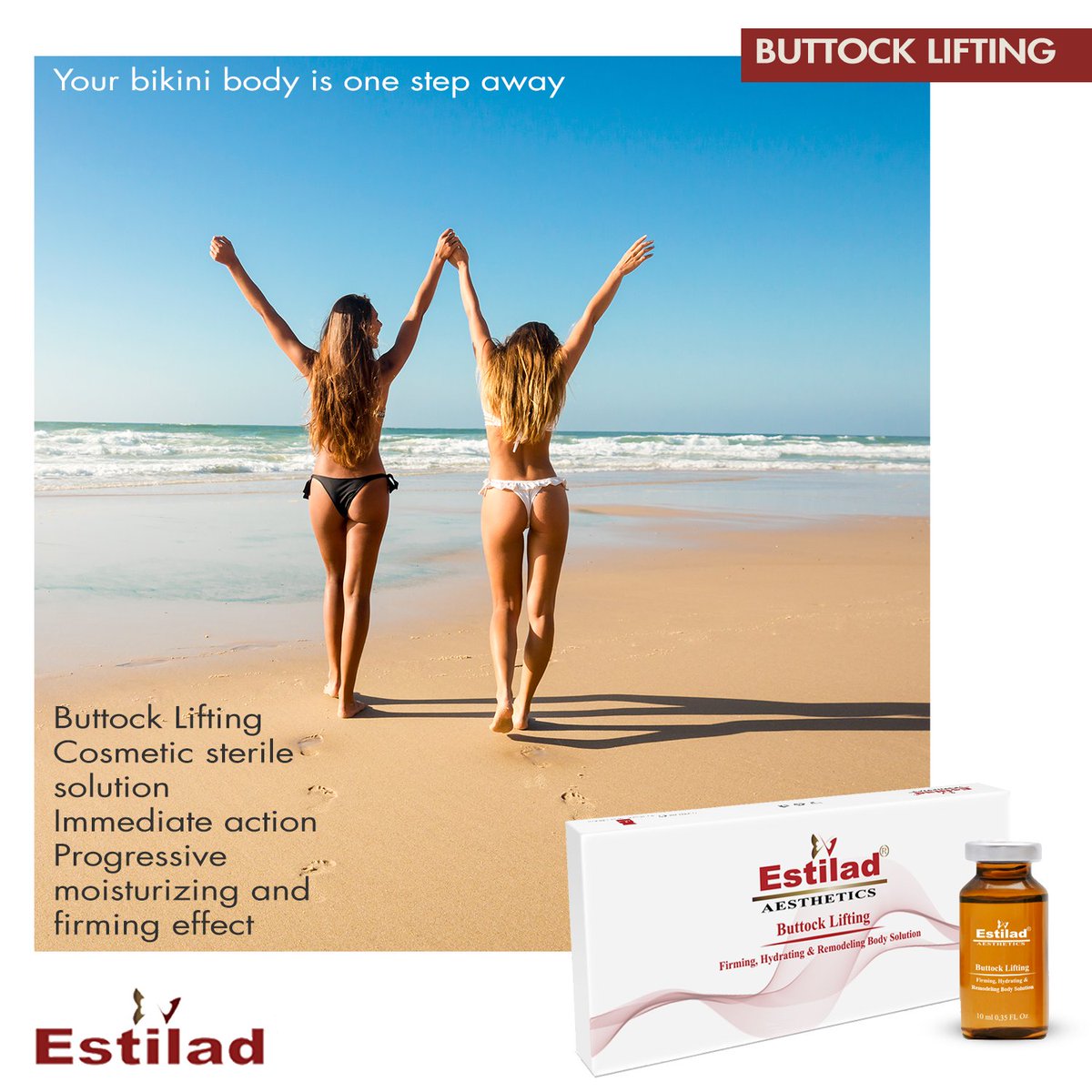 Estilad1's tweet photo. That perfect summer body is just around the corner!
Hydrate, reshape and enjoy firmer buttocks when choosing our Buttock lifting mesotherapy treatment solution.

For more info, kindly visit: https://t.co/GLZeN8lBwF

#Estilad #aesthetic #dermatology #dermatologist #serum #skincare https://t.co/8qrrWmo2yZ