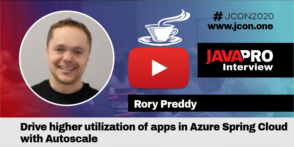 JAVAPROmagazin's tweet image. Why is cloud computing so revolutionary &amp;amp; successful? @rorypreddy gives answers in the #JAVAPRO interview with @MarkusKett! #AzureSpringCloud #Autoscale #SpringCloud #AzureCloud #JCON2020 @jcon_conference

Watch: youtube.com/watch?v=lPcs9t…
Discover #JCON2021: jcon.one