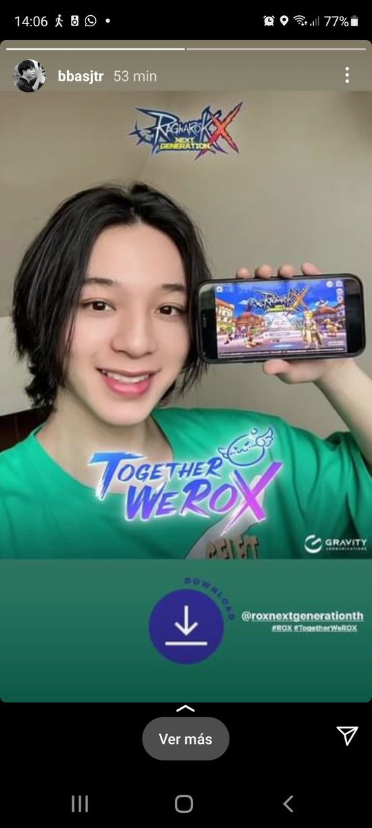 MazpmS's tweet photo. @basjtr te invita a jugar...😊✌
#ROX #TogetherWeROX
@ROXNEXTGENERATIONTH
#บาสเด็กอ้วนที่แท้จริง #บาสเป็นเด็กติดเกมแล้วนะ #bbasjtr https://t.co/arDC60NBKh
