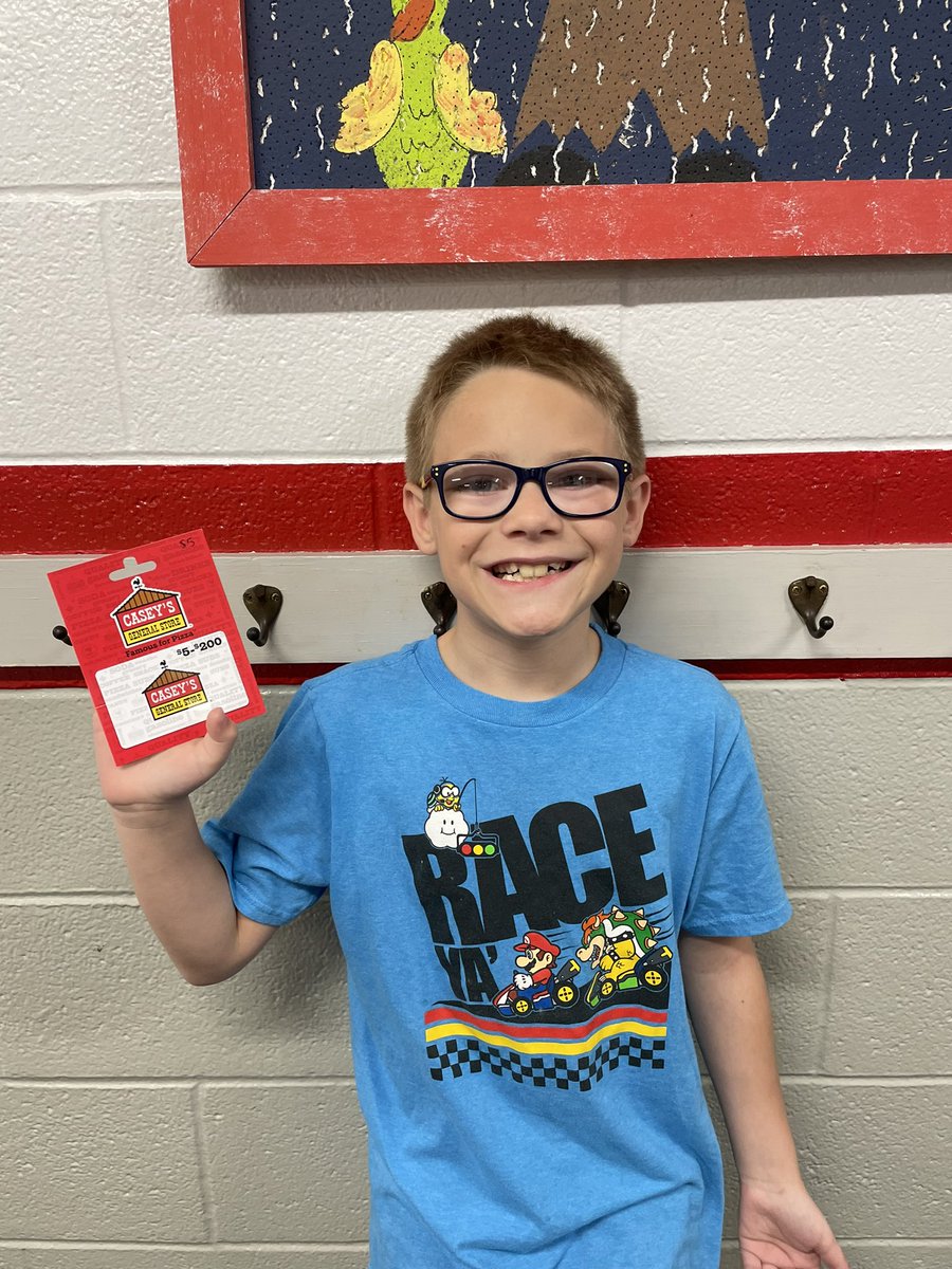 ms_thompson007's tweet photo. Dillen is our #PlainviewELEM summer school attendance winner this week!! He is ready to head to Casey’s for some…COFFEE!!! 🤣☕️👍🏼 @PHSPiratePride https://t.co/mV46aO3tba