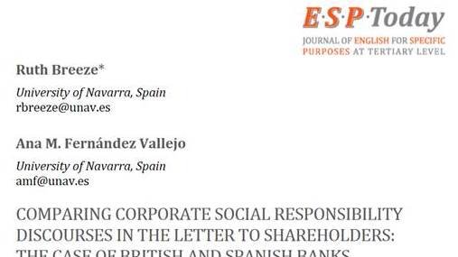 gradunav's tweet photo. #GradUNHighlights20202021 #CSR #RSC December 2020 GradUN scholars Ruth Breeze and Ana Fernández Vallejo address corporate social responsibility in banking, in Q1 journal ESP Today
https://t.co/mX2ROFkk4n https://t.co/HYD8yqCtdq