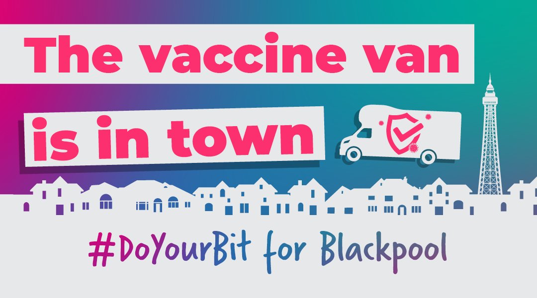 PFIZER VACCINATIONS AVAILABLE TODAY 💉🚚

No appointment needed, just pop to the vaccine van which is located today at Blackpool Pleasure Beach, Bond Street Car Park. 

Available for anyone aged 18+ until around 5pm today or until stocks last.