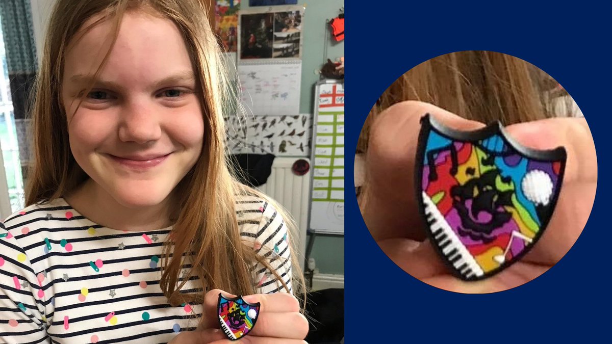 We have a few musicians amongst our students - including our Yr 7 who received her Blue Peter music badge for playing the cello 🎻 

It's designed by #EdSheeran! 

<a href="/cbbc/">CBBC</a> bbc.co.uk/cbbc/joinin/bp… #BluePeterBadge #Suffolk #IndependentSchool