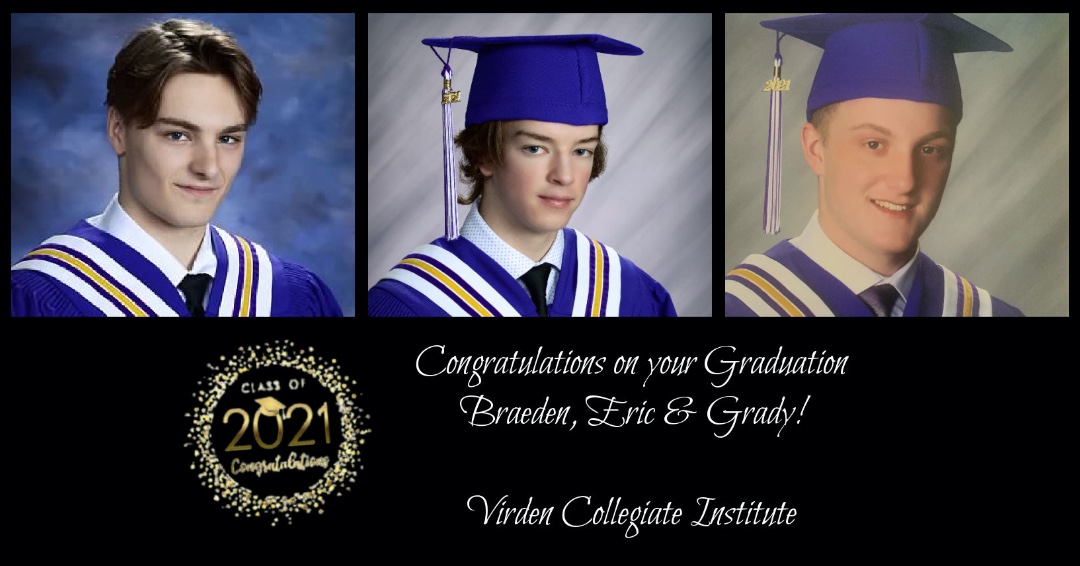 📚🍎🎓CONGRATULATIONS on your Graduation... Braeden, Eric &amp; Grady! 📚🍎🎓