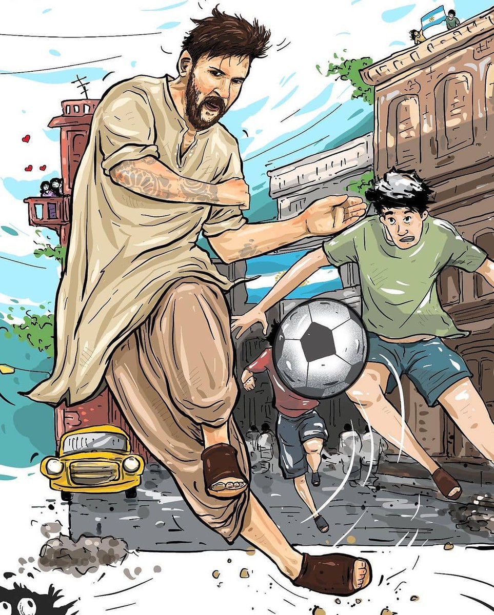 Indianit07's tweet photo. If #GOAT Messi Born In Calcutta,
He also played on the street too..😀
#HappyBirthdayMessi 🐐 https://t.co/CyMcVSWfcm