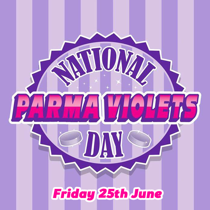 SwizzelsMatlow's tweet photo. Who's ready for National Parma Violets Day TOMORROW?
β£
We're going to be giving away lots of prizes throughout the day! You don't want to miss out!ππ
#75YearsofParmaViolets #NationalParmaVioletsDay https://t.co/hqqcMLjfL2