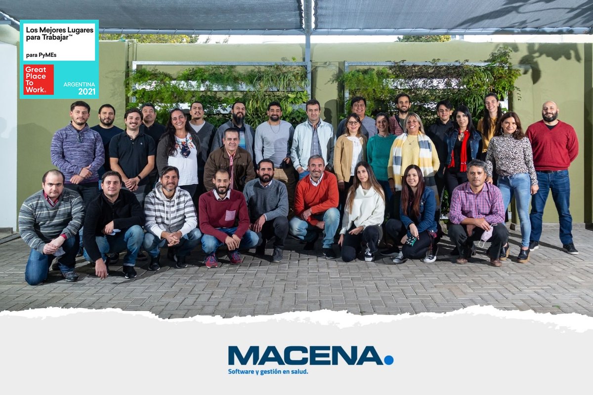 PabloGigy's tweet photo. Gracias a @GPTW_Argentina por habernos seleccionado en el puesto #16 de Los Mejores Lugares para Trabajar™ para PyMEs 2021. FELICITACIONES al gran equipo de #Macena que lo hace posible!!! 👏🏼🙌🏼👏🏼🙌🏼 https://t.co/V33mPb72Tf