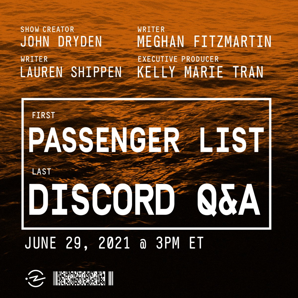 Calling all <a href="/passengerpod/">Passenger List</a> fans: we're hosting a Q&amp;A next week in The Investigation Discord server with <a href="/johnscottdryden/">John Dryden</a>, <a href="/laurenshippen/">Lauren Shippen</a>, <a href="/megfitz89/">Meghan Fitzmartin</a> and Kelly Marie Tran! Moderated by <a href="/yourpaljonathan/">Jonathan Mitchell</a> of <a href="/TheTruthFiction/">The Truth Podcast</a> 🎧

Join the server now to attend: discord.gg/nWfMgSyKwe