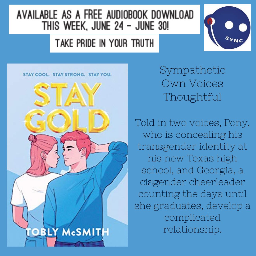 JTCentralLib's tweet image. This week&apos;s theme is “Be True to Yourself&quot;. You can download these two FREE audiobooks today through next Wednesday from @audiobookSYNC and they&apos;re yours to keep for life! #audiobooksync #audiobooksync2021