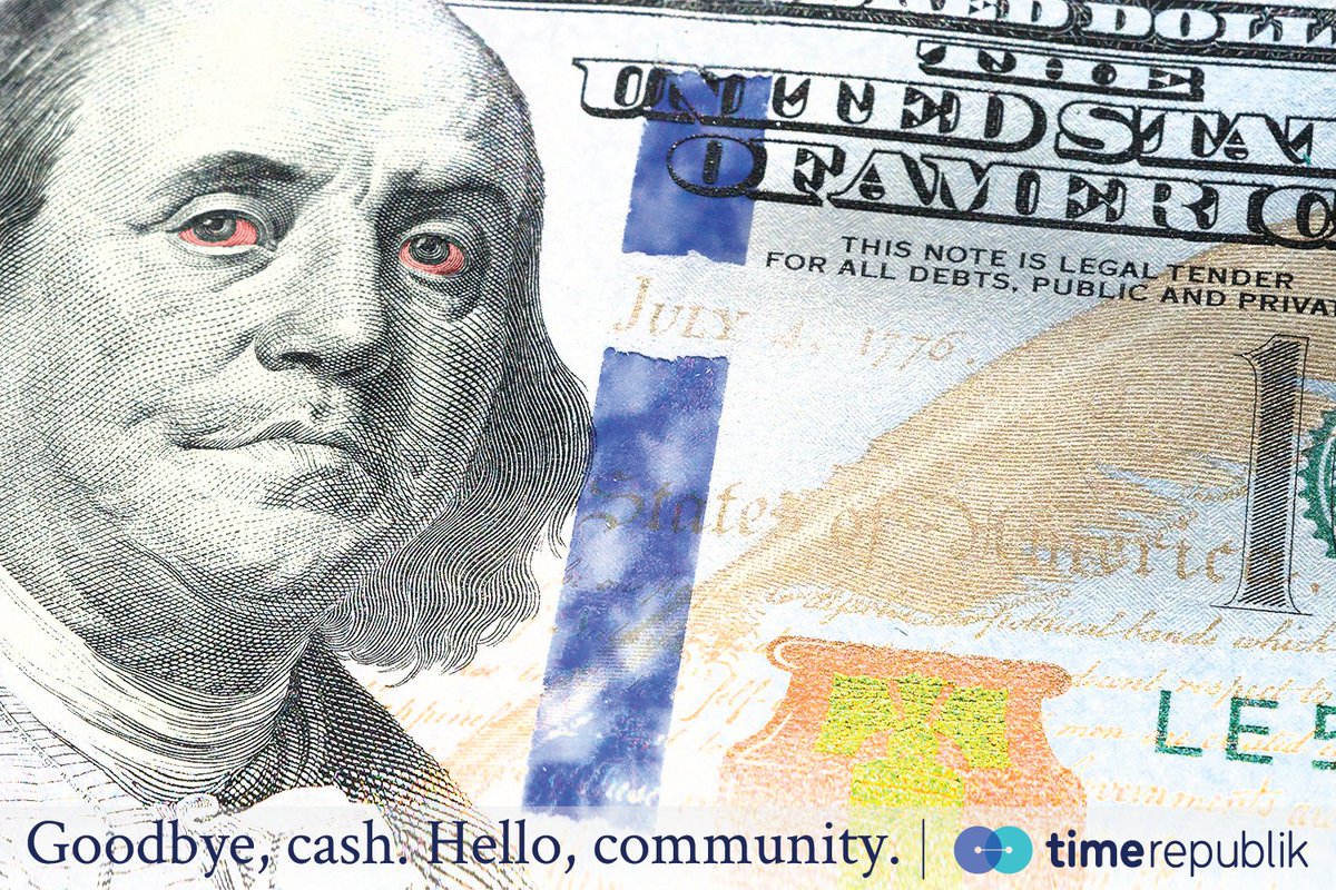 Money sucks. That’s why we got rid of it. Check out TimeRepublik to get things done without spending money. timerepublik.com #alternativeeconomy #timebank