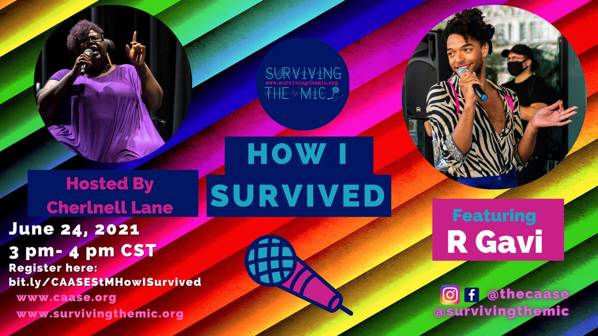 SurvivingTheMic's tweet photo. TODAY! Queer British Poet R Gavi features at 'HOW I SURVIVED' • Live at 3pm CST time 9pm GMT - Join/Watch https://t.co/UbHYGcqVXH https://t.co/7nKKksz8QX