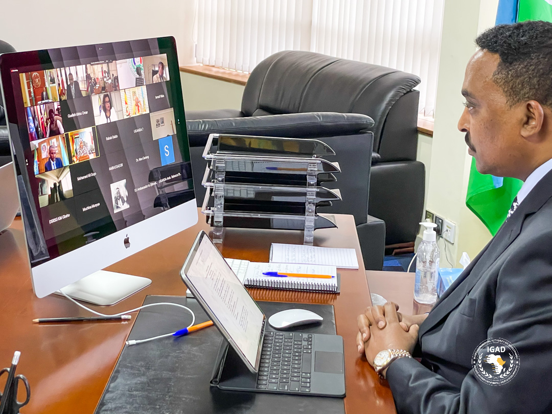 During the #IGAD Council of Ministers meet'g today, we renewed commitment to the resolution of conflicts thru dialogue as the avenue for peace &amp; stability

I highlighted the resilience in our capacity to withstand disasters &amp; assessed the status of the issues affecting our region