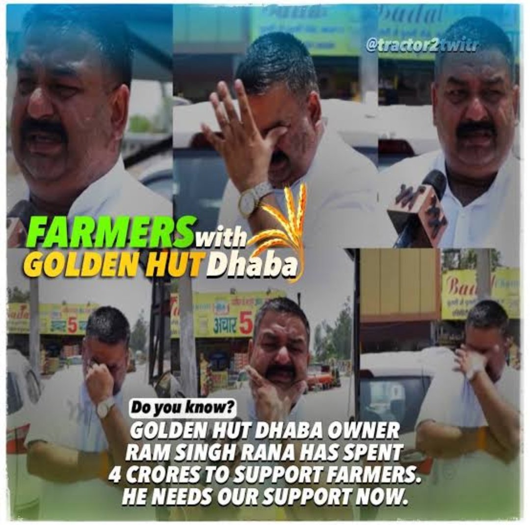 SURASINGH18's tweet photo. End bnda aa bro help kro sare jane tweet ya retweet krk 🔁 #FarmersWithGoldenHutDhaba https://t.co/4cE2KlFOWr