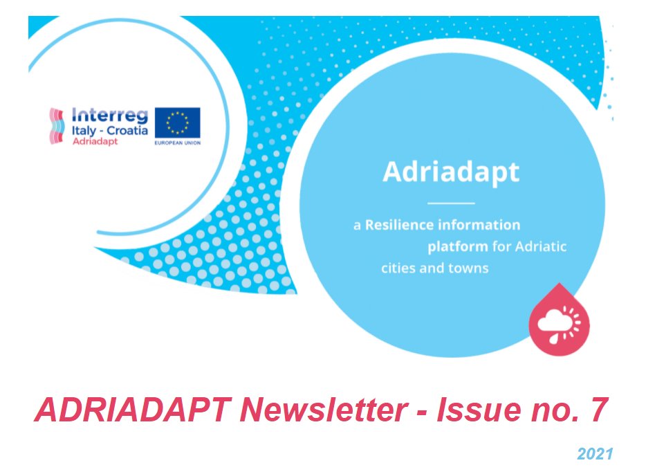 We have launched our seventh newsletter!

We invite you to look it up here: italy-croatia.eu/documents/2758….
---
#ADRIADAPT #Interreg #InterregItalyCroatia