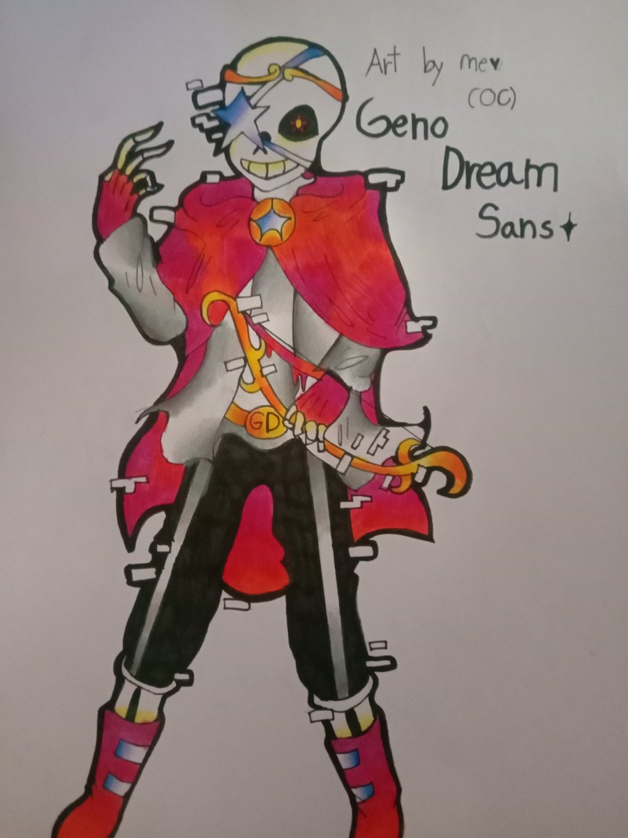 Genodream's tweet photo. "Geno Dream Sans" By me💛
English
This character is a character that I created myself. I didn't copy anyone. Including the story. Art by me. Thanks for your comment. I'm sorry. I use google.;-;🙏 {1}
#undertaleAU #AUs #genosans https://t.co/VL2hmFgfK3