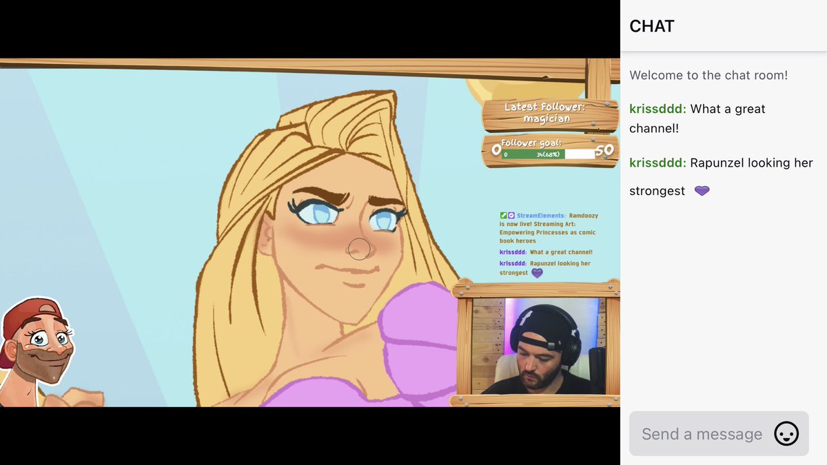 Some great digital art live on #Twitch ✨ NOW ✨twitch.tv/ramdoozy