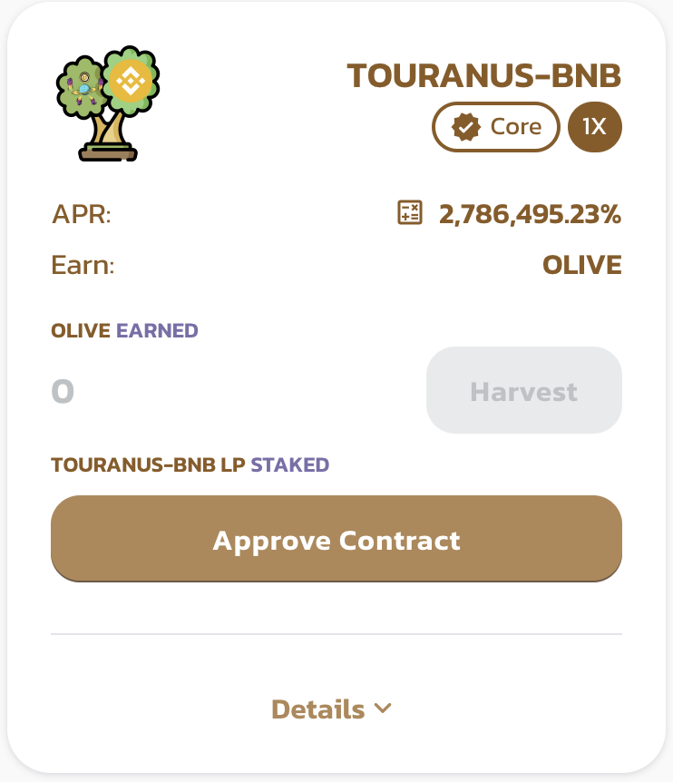 OliveCashBsc's tweet photo. #BSC
🪐The @ToUranus_Token farm and pool are live now!
  Stake $Olive to earn $ToUranus. 
Stake ToUranus/BNB to earn Olive. https://t.co/7QGyWLpadA