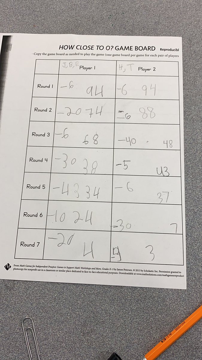 traceywelp's tweet photo. How Close to 0? First time playing this game. LOVE it! The excitement and math were awesome! #factpractice #mentalmath #summerschool @WTBobcats #lovewc https://t.co/FEHMxLdRB5