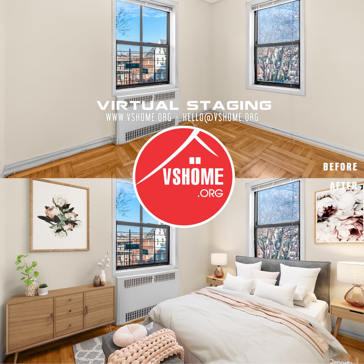 org_vs's tweet image. We spend about one-third of our lives sleeping, so creating a comfortable and tranquil sleeping space is one of the most important factor which could affect the prospective buyers' final decision.
#virtualstaging #virtuallystaged #realstates #realtors #realty #realtyphotography