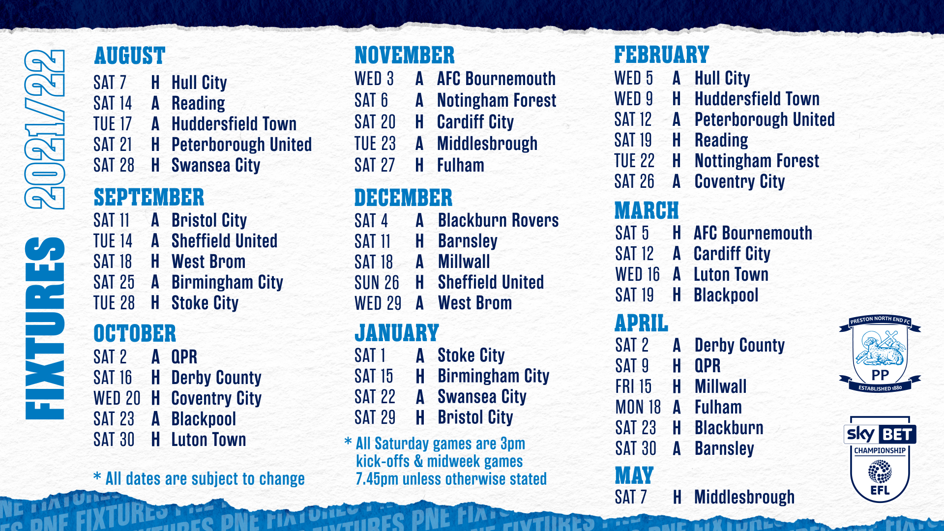 PNE To Host First And Final Game Of The 2021/22 Season - News - Preston North End