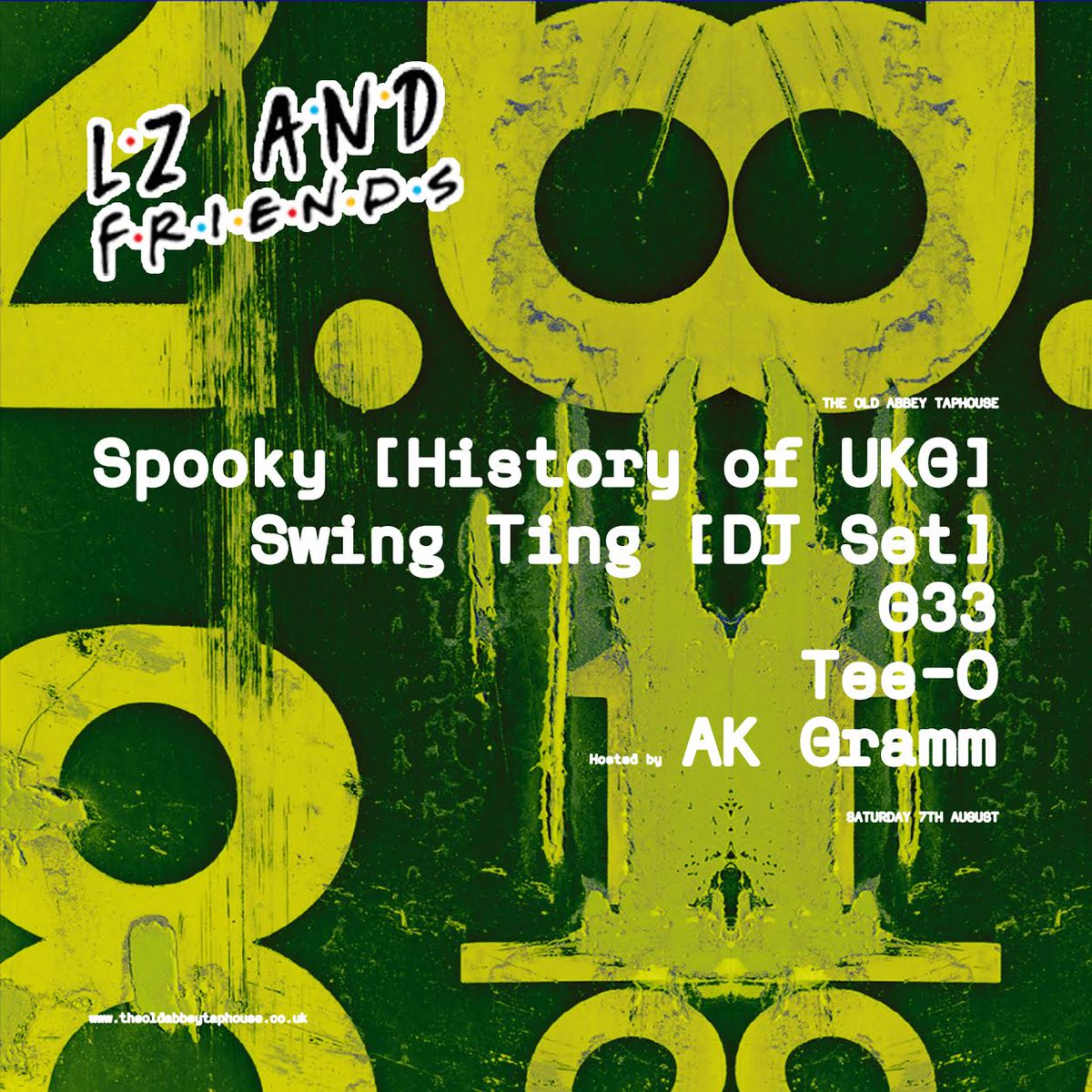 L.Z FKA LARRY LOUDPACK (@djlzmcr) on Twitter photo After my last sell out party. I'm back with another LZ & Friends on 7th August at The Old Abbey Taphouse.
This time with:
<a href="/SpartanSpooky/">Spooky Bizzle π»</a>, <a href="/SwingTing/">Swing Ting</a>, <a href="/gaiaahuja/">G33 π¦</a> & Tee-O.
All hosted by <a href="/AK_Gramm/">AK</a>
Tickets: bit.ly/2T2Xwq3 After my last sell out party. I'm back with another LZ & Friends on 7th August at The Old Abbey Taphouse.
This time with:
<a href="/SpartanSpooky/">Spooky Bizzle π»</a>, <a href="/SwingTing/">Swing Ting</a>, <a href="/gaiaahuja/">G33 π¦</a> & Tee-O.
All hosted by <a href="/AK_Gramm/">AK</a>
Tickets: bit.ly/2T2Xwq3
