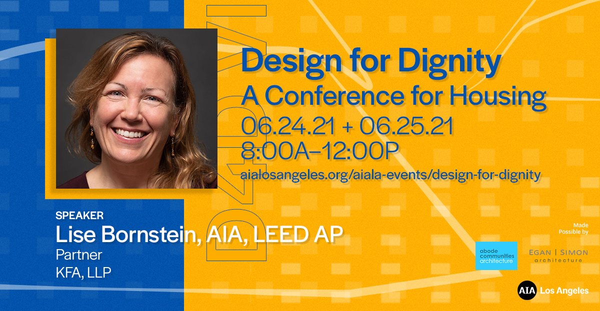 KFALosAngeles's tweet image. Tomorrow, KFA Partner Lise Bornstein, AIA will be presenting PATH Metro Villas designed by KFA at #DesignforDignity, the @AIALosAngeles conference committed to providing housing solutions. 

For more info: ow.ly/w9yE50FhRym

#kfaarchitecture