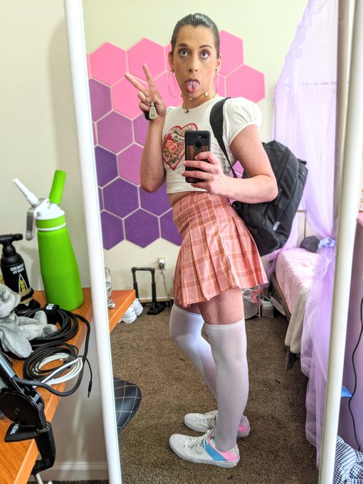 If there had been a Sissy Sorority when I was in college, this slutty schoolgirl would have never been
