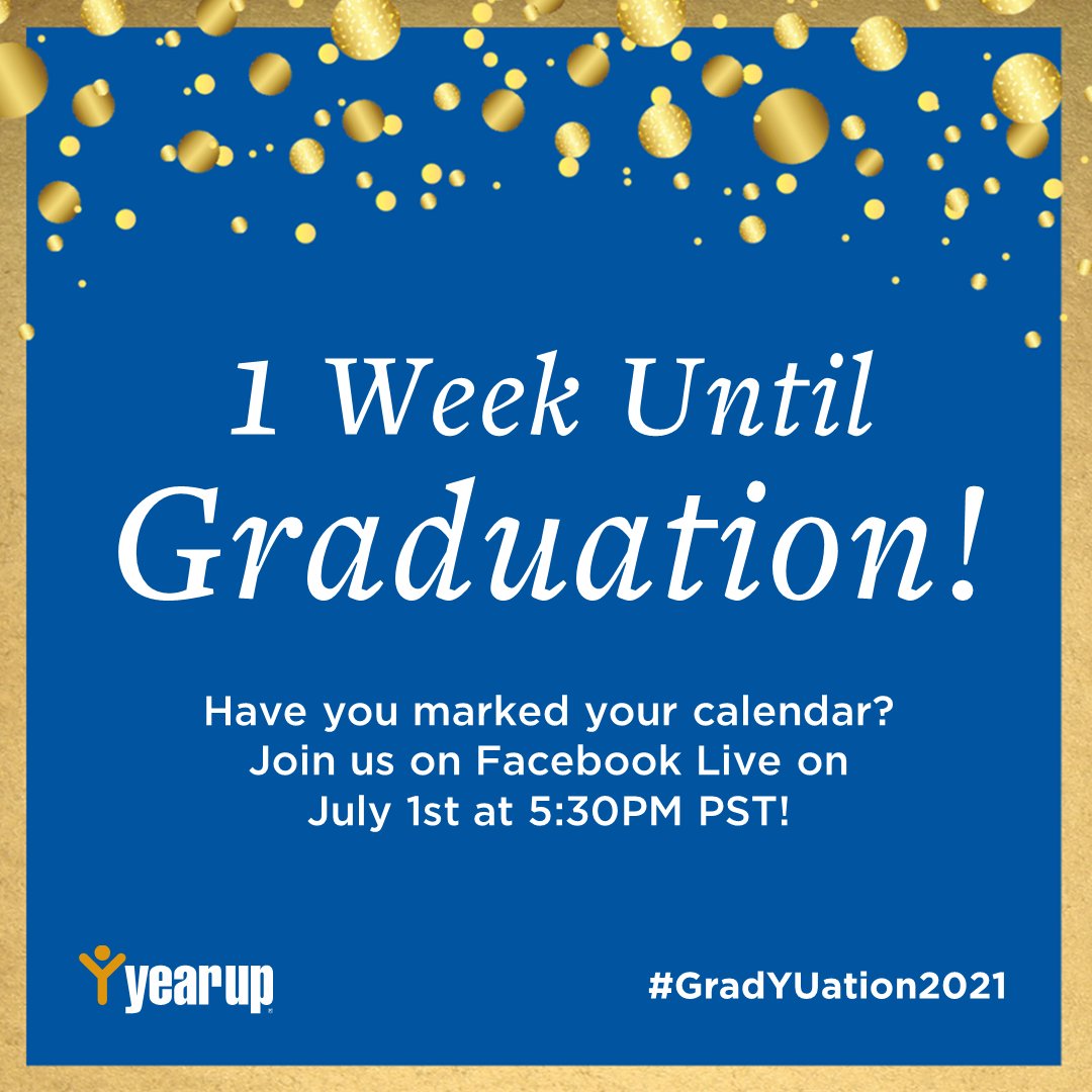 YearUpAZ's tweet photo. Join us next week in celebrating our next class of graduates!! 

#ClassOfJuly2021

RSVP Link in Bio 

#YearUp #YoungProfessionals #Arizona #STEM #Tech #Business https://t.co/lbIxPhPd4r