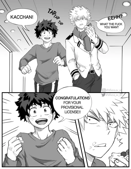 Congratulations for your provisional license Kacchan!!! 💚🧡
#bnha #mha #BokuNoHeroAcademia #MyHeroAcademia #digitalart 