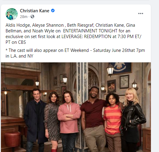 maryebrewer's tweet photo. @ChristianKane01
@Facebook 6-24-2021
https://t.co/DAChixAuBW
@OnlineEt #EntertainmentTonight #ET
@etnovv #ETWeekend - LA and NY
#LeverageRedemption https://t.co/NHlXxI3Ps2