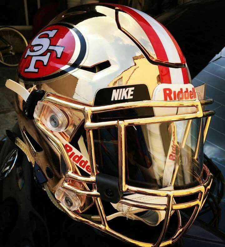 OurSF49ers on X: 'An all Gold Chrome #49ers helmet needs to happen 