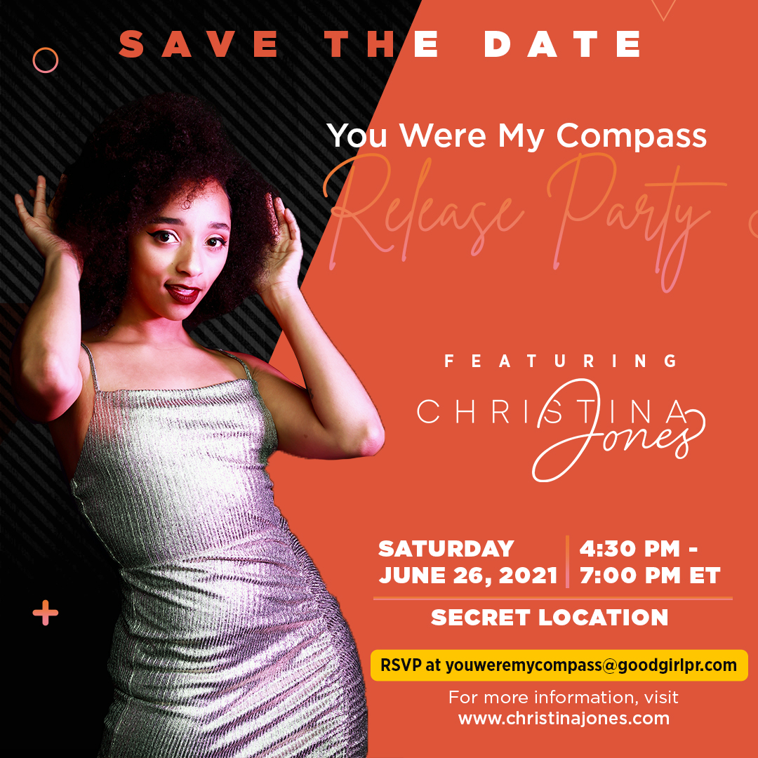 We are excited to announce that there is more space at Christina Jone’s Listening Party for her new release “You Were My Compass” due to COVID restrictions being lifted slightly. RSVP at youweremycompass@goodgirlpr.com❣️#nycevents #publicist