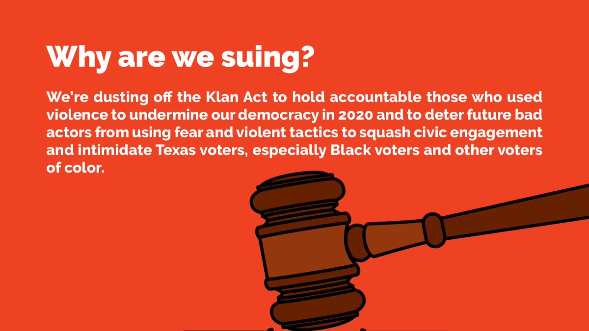Last October, some members of a “Trump Train” in Texas tried to use fear, intimidation & the threat of violence to silence their political adversaries. This kind of #PoliticalViolence + #VoterIntimidation can’t continue. A court must hold the mob accountable. #TrumpTrainTXAttack