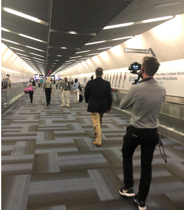 Dulles_Airport's tweet photo. Had a blast recently with the outstanding #ManagerMike team shadowing me for a few hours and getting some exercise…stay tuned for their video creativity coming soon! https://t.co/ocQVAeb5S1