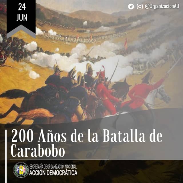 #24Jun2021 A 200 años de la Batalla de Carabobo, que selló la emancipación de Venezuela como país libre m.facebook.com/story.php?stor… Retrocedemos 2 siglos contra éstos realistas apátridas, batallamos a favor d la vida exigiendo #VacunasYaParaTodos y a favor d salarios y empleos dignos