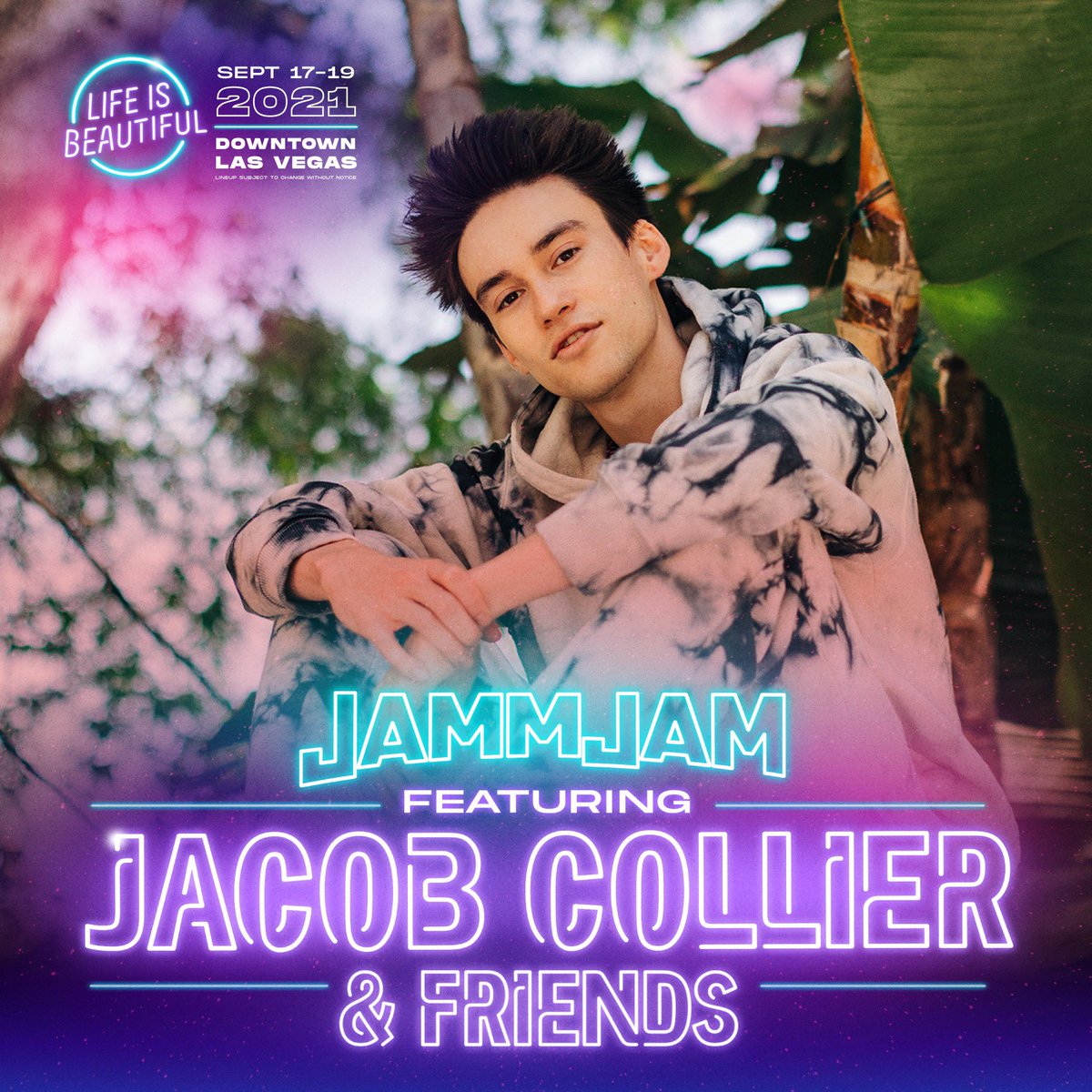 This September a dream of mine is coming true. The #JammJam at <a href="/lifeisbeautiful/">Life is Beautiful</a> featuring <a href="/jacobcollier/">Jacob Collier</a> and friends. Our first public JammJam, at a major festival. With one of my favorite artists. Let's. Fuggin. GO. 🔥🔥🔥🚀 Live music is back!!!!!
<a href="/thejammjam/">The JammJam</a> <a href="/jammcard/">Jammcard</a>