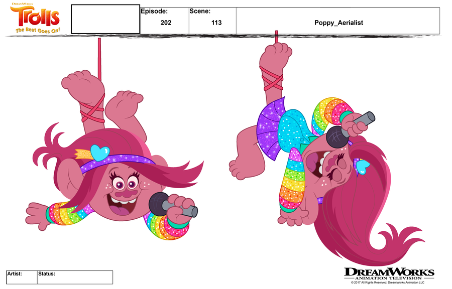 colordesign839's tweet photo. Put your hair up in the air for this #FeatureFriday @AmberRenArt. We #creditcolordesigners with her work on Trolls: the Beat Goes On. (1/4) https://t.co/CgGfdnqyqs