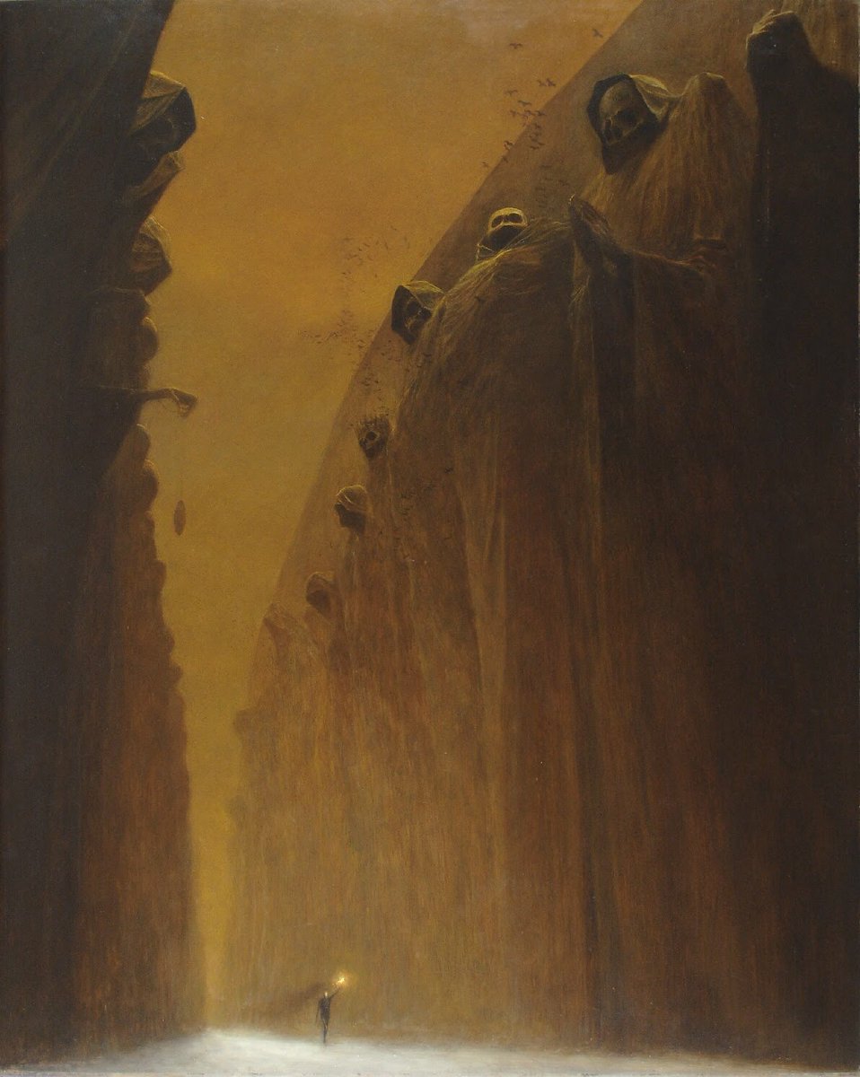solisolsoli's tweet image. Untitled, 1972, by Zdzisław Beksiński