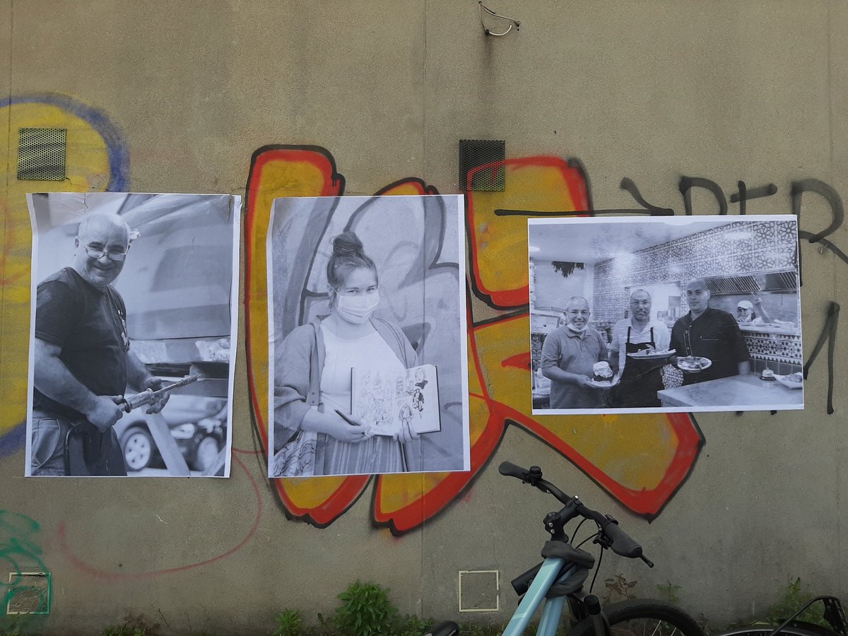 judicaelsa's tweet photo. Vernissage "nos entrepreneurs ont du talents" action portée par #legroupementdecreateurs en lien avec l'association de #lecluse pour le quartier des 4 chemins @SEQENSofficiel @inli_officiel et @ApesDsu dans le cadre du @festivalregard93 https://t.co/qYZgK42kio