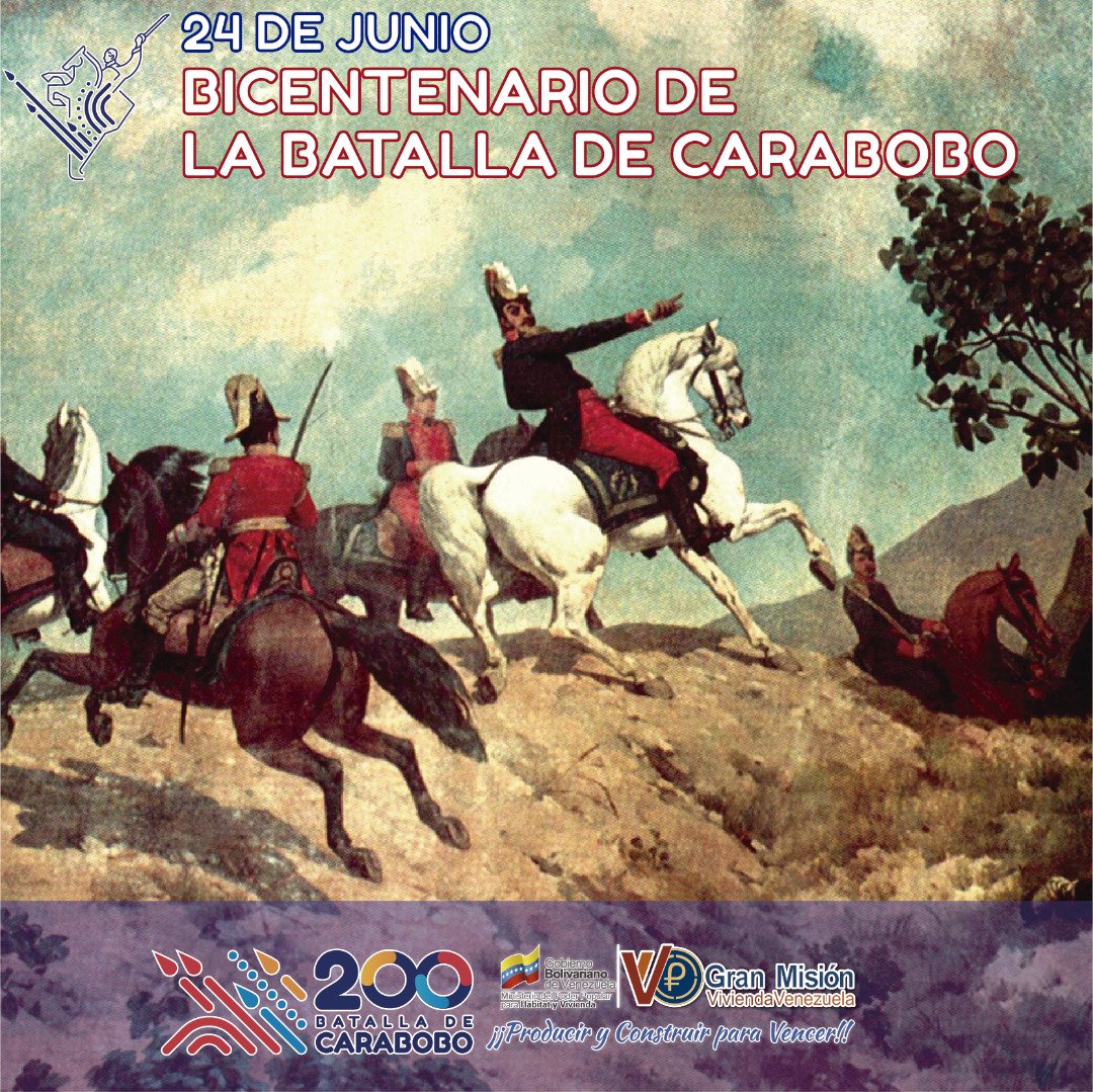 @PetrocasaOfcial se une hoy #24jun con gran júbilo a la celebración del Bicentenario de la gloriosa victoria antiimperialista ¡Viva la patria libre y soberana! 
<a href="/NicolasMaduro/">Nicolás Maduro</a>
<a href="/DelcyRodriguezv/">Delcy Rodríguez</a>
<a href="/IMVillarroel1/">Moisés V</a>
<a href="/Minhvi_Oficial/">Hábitat y Vivienda</a>