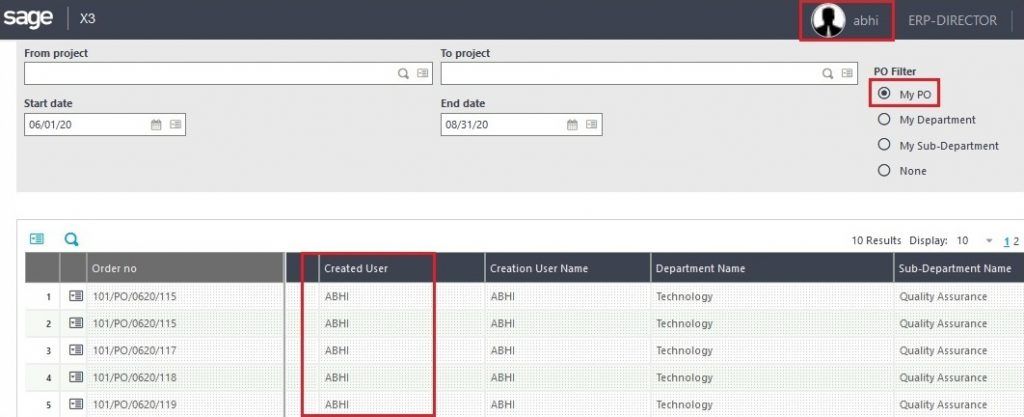 greytrix's tweet image. Restrict users to check only those POs and GRNs in #InquiryScreen which are created by them in #SageX3 to promote security rights. Read more. bit.ly/3nDYYZS

#Customization #PurchaseOrder #Inquiry #Administration #OrderLines #Integration #ReceiptLines #UserRestriction